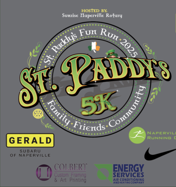 Main article image for story titled 'Done In A Day - Naperville Sunrise Rotary's St. Paddy's Day 5K'