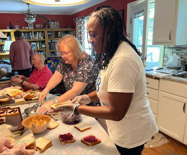 Main article image for story titled 'Lunches prepared for Greenville homeless by Rotarians'