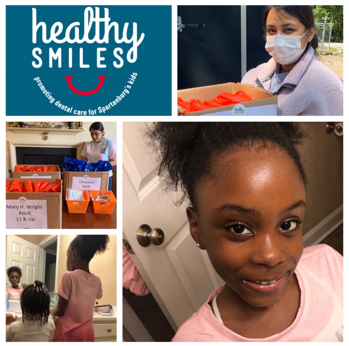 healthy smiles collage from grant award